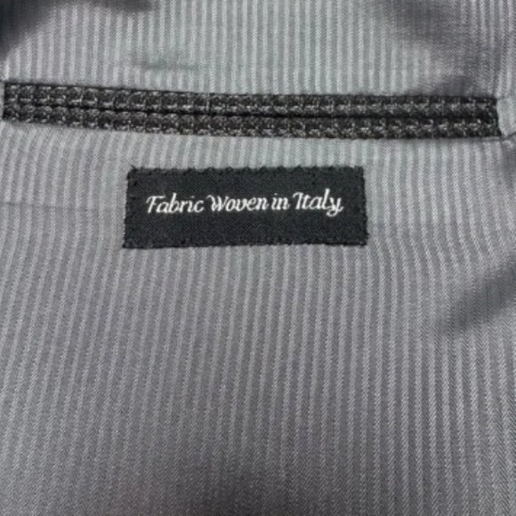 Men's Jack Victor At Ease Sport Coat Blazer Size 44R Gray Black Brown Lindenwood - Picture 7 of 8